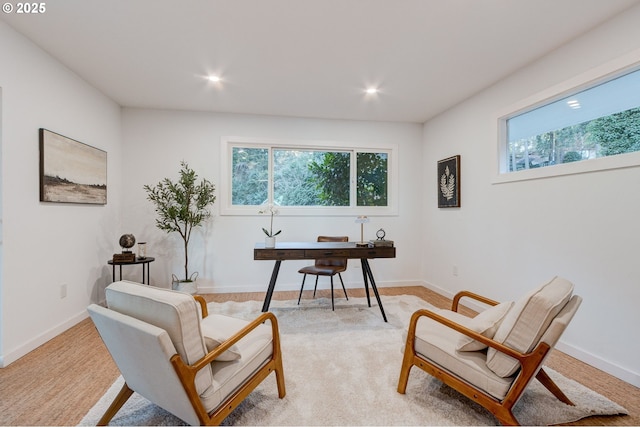 office area featuring plenty of natural light