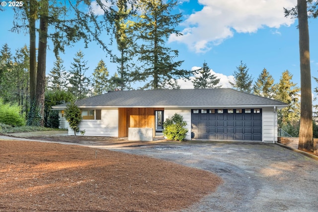 view of front of house featuring a garage