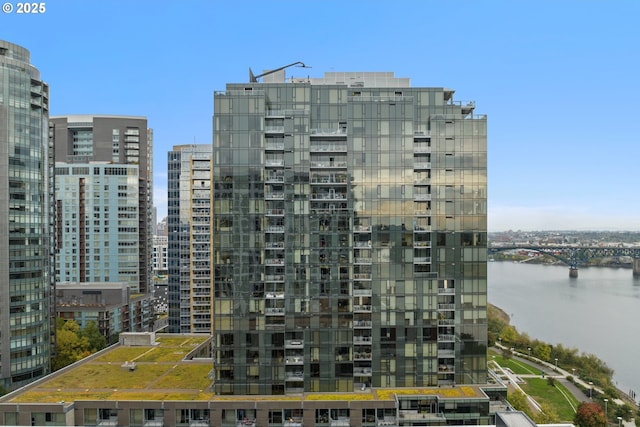 view of property featuring a water view