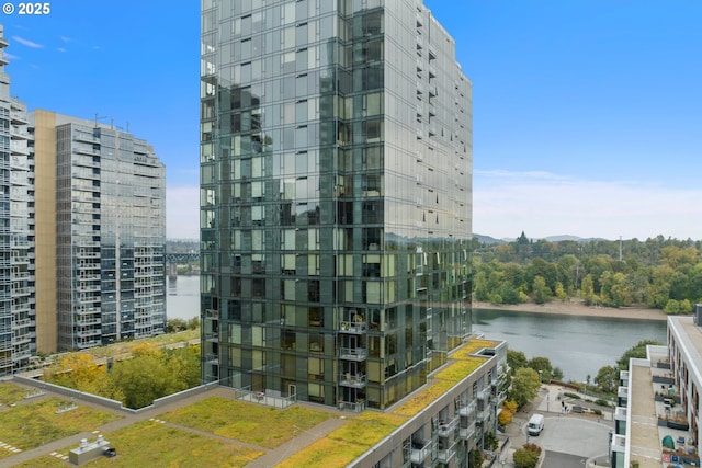 view of property featuring a water view