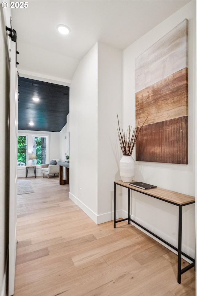 17253 SW Rivendell Dr, Portland, OR 97224 - hallway with wood finished floors and baseboards