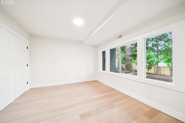 17253 SW Rivendell Dr, Portland, OR 97224 - unfurnished bedroom with light wood-style flooring, recessed lighting, and a closet
