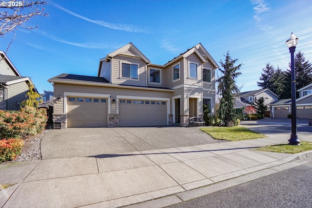 view of front of home featuring a garage