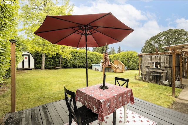 18430 SW Broad Oak Blvd, Beaverton, OR 97007 - deck featuring a yard and outdoor dining space
