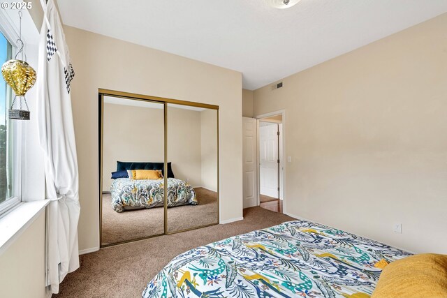 4320 S Corbett Ave Unit 302, Portland, OR 97239 - bedroom featuring carpet flooring and a closet