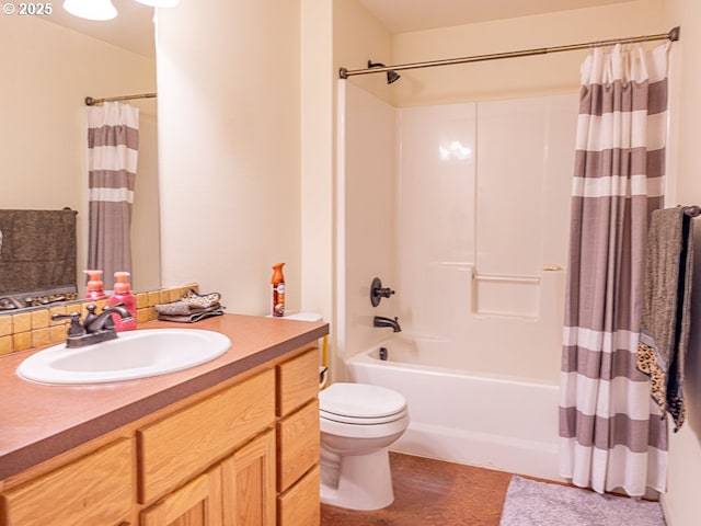 13311 NE 50th Way, Vancouver, WA 98682 - full bath featuring vanity, toilet, and shower / bath combo with shower curtain