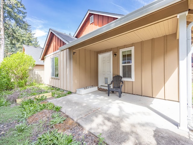 13311 NE 50th Way, Vancouver, WA 98682 - property entrance featuring board and batten siding and a patio
