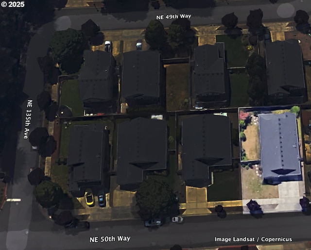 13311 NE 50th Way, Vancouver, WA 98682 - aerial view of property's location with property boundaries highlighted