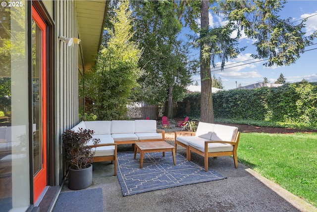 311 NE 130th Pl, Portland, OR 97230 - view of patio with an outdoor living space