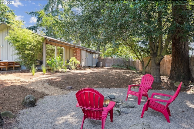 311 NE 130th Pl, Portland, OR 97230 - fenced backyard featuring central AC unit