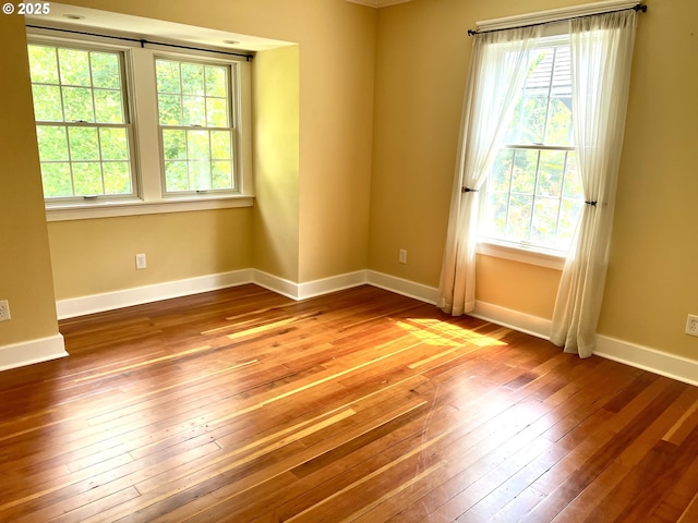 2917 NE 9th Ave, Portland, OR 97212 - spare room featuring hardwood / wood-style flooring, healthy amount of natural light, and baseboards