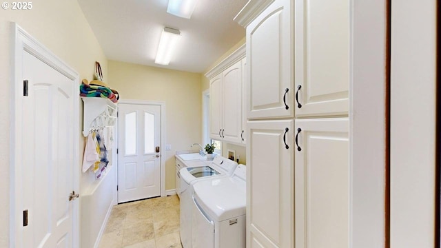 96424 Shorewood Ter, Brookings, OR 97415 - clothes washing area featuring washing machine and clothes dryer, a sink, and cabinet space