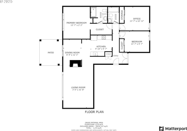 12604 NE Prescott Dr, Portland, OR 97230 - floor plan / room layout