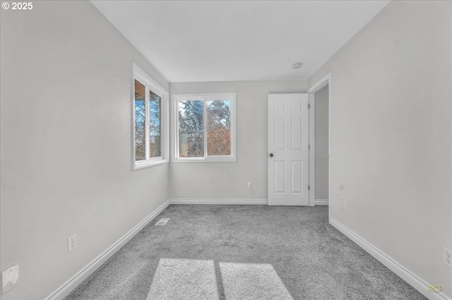 view of carpeted empty room