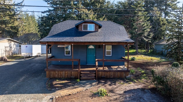 bungalow-style home with covered porch