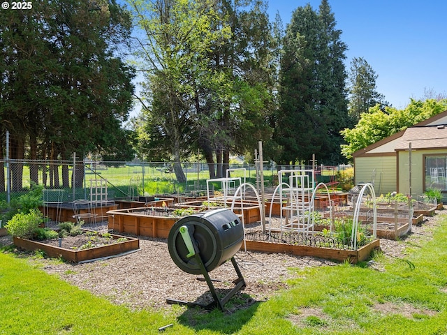 3329 NE 162nd Ave, Portland, OR 97230 - view of yard featuring a vegetable garden
