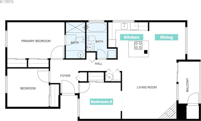 3329 NE 162nd Ave, Portland, OR 97230 - view of room layout