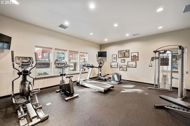 view of exercise room