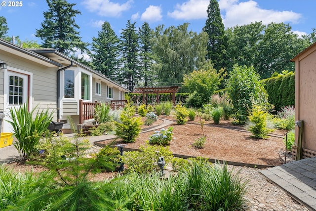 3606 SE Johnson Creek Blvd, Portland, OR 97222 - view of yard featuring a pergola