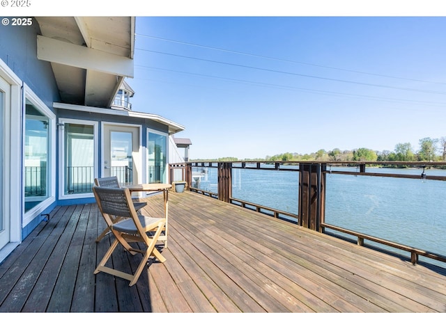 7720 SW Macadam Ave Unit 9, Portland, OR 97219 - deck with a water view
