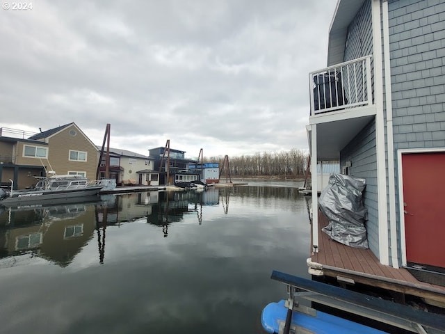 18699 NE Marine Dr Unit C-7, Gresham, OR 97230 - water view featuring a dock