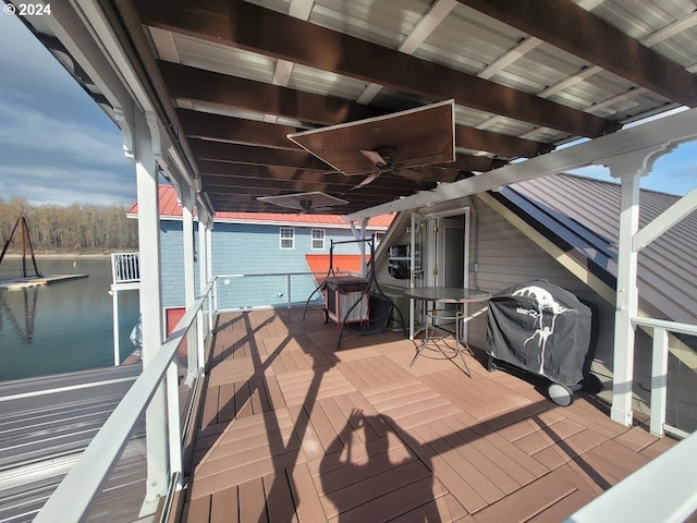18699 NE Marine Dr Unit C-7, Gresham, OR 97230 - dock featuring a water view