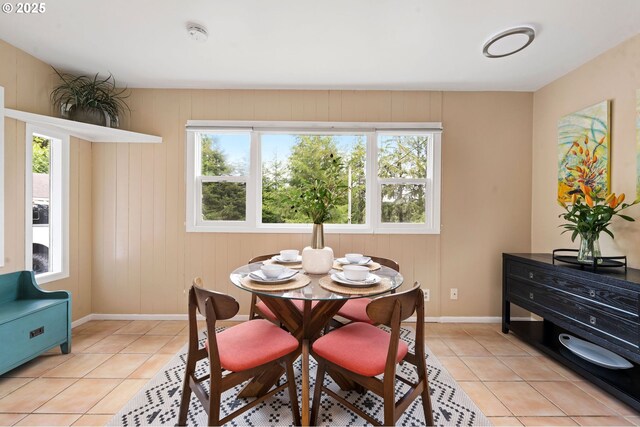 92757 Claremont Rd, Astoria, OR 97103 - dining space with light tile patterned floors and baseboards