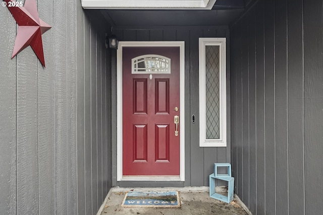 view of entrance to property