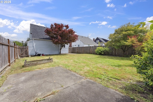 view of yard featuring a patio