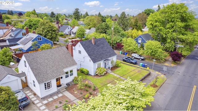 aerial view of residential area