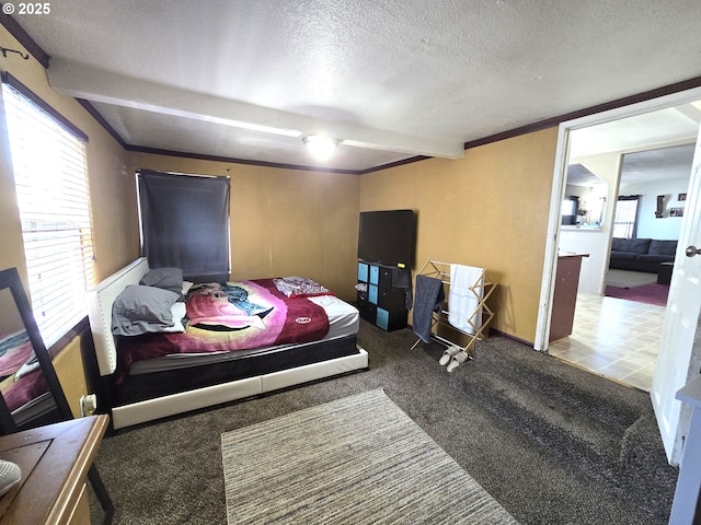 1055 W Madrona Ave, Hermiston, OR 97838 - carpeted bedroom with multiple windows and a textured ceiling