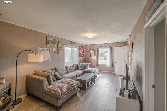 2440 Porter St, Lebanon, OR 97355 - living area with wood finished floors and baseboards