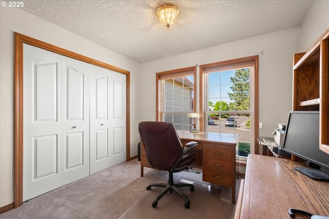 601 NW 110th Way, Vancouver, WA 98685 - carpeted home office with a textured ceiling