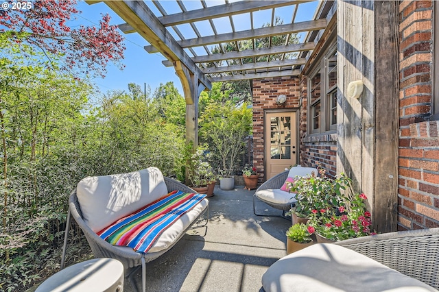 1834 SE 20th Ave, Portland, OR 97214 - view of patio / terrace featuring a pergola