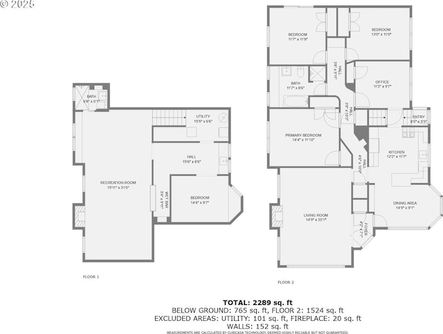 1834 SE 20th Ave, Portland, OR 97214 - view of property floor plan