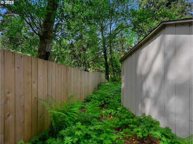 exterior space with fence