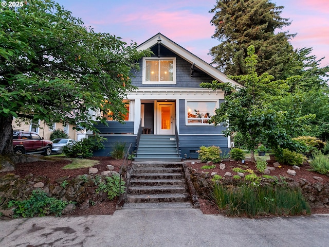 1630 SE 46th Ave, Portland, OR 97215 - view of front of property with stairway and covered porch