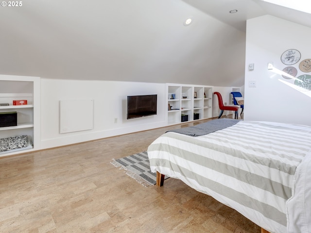 1630 SE 46th Ave, Portland, OR 97215 - bedroom featuring lofted ceiling and wood finished floors