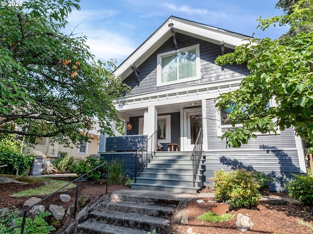 1630 SE 46th Ave, Portland, OR 97215 - view of front of house featuring covered porch and stairway