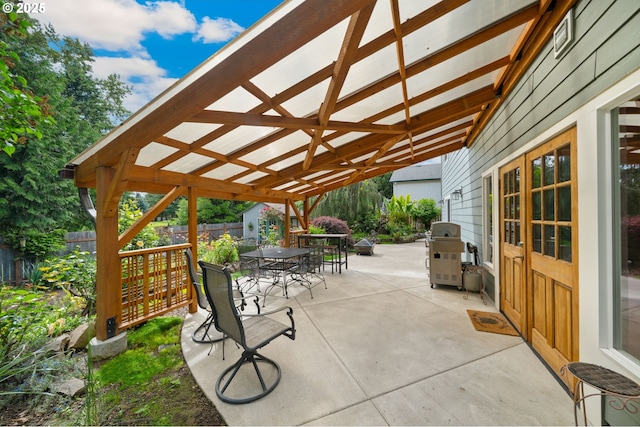 23072 SW Mansfield St, Sherwood, OR 97140 - fenced backyard with outdoor dining area, a patio area, and grilling area