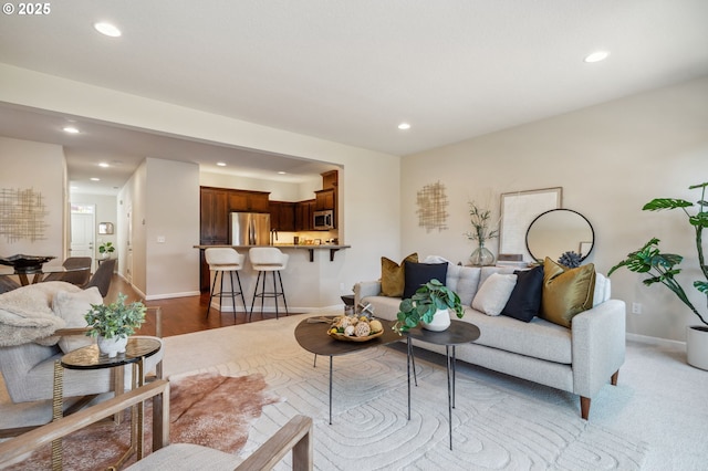 16125 SE Kingbird Dr, Clackamas, OR 97015 - living room with recessed lighting and baseboards