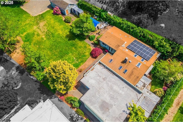 view from above of property