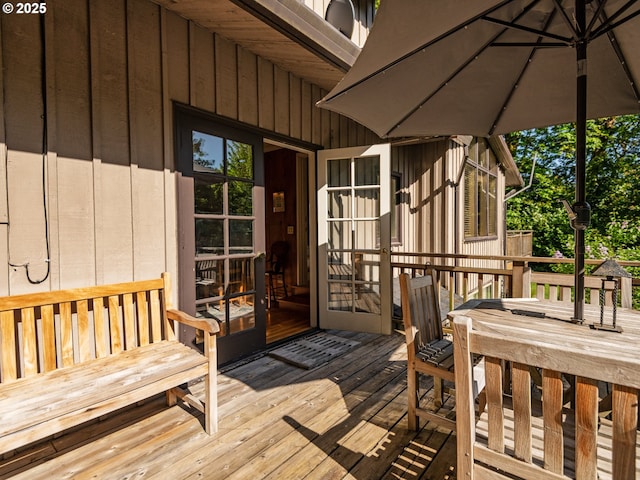 view of deck