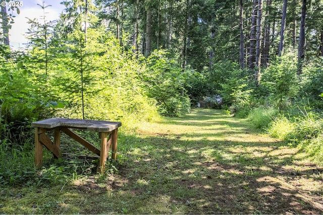21161 S Upper Highland Rd, Beavercreek, OR 97004 - view of grassy yard with a view of trees