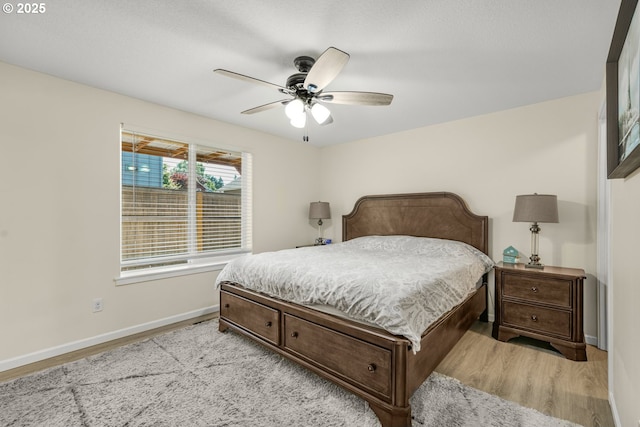 13417 NE 51st St, Vancouver, WA 98682 - bedroom featuring light wood-style floors and ceiling fan
