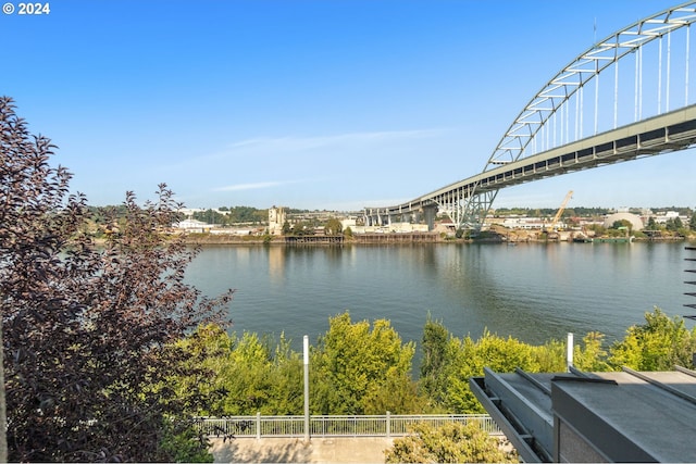 2172 NW 16th Ave, Portland, OR 97209 - water view with a notable bridge and fence