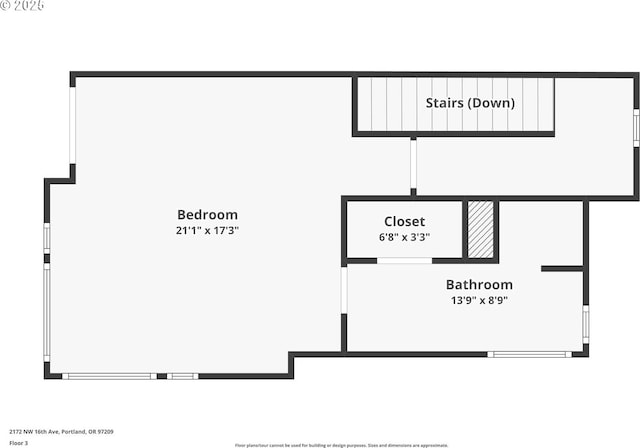 2172 NW 16th Ave, Portland, OR 97209 - floor plan / room layout