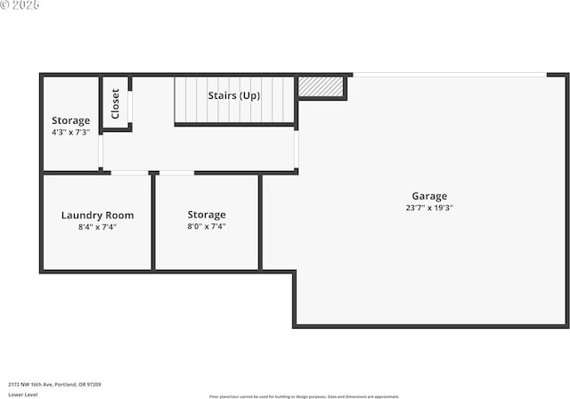 2172 NW 16th Ave, Portland, OR 97209 - room layout