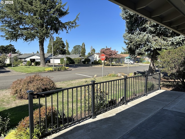 balcony with a residential view