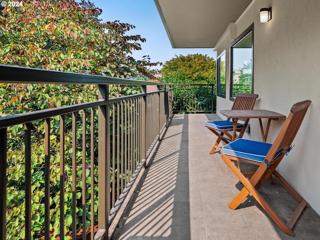 view of balcony